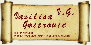 Vasilisa Gmitrović vizit kartica